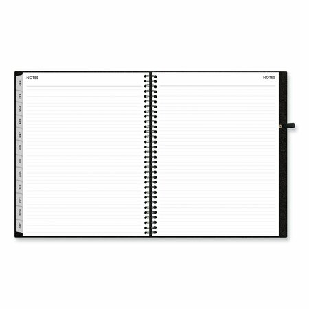 Blue Sky Aligned Weekly/Monthly Appointment Planner, 11 x 8.5, Black Cover, 12-Month Jan to Dec: 2024 BLS143590